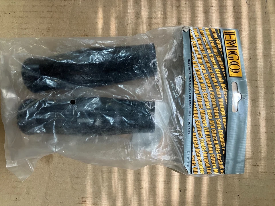 Punhos de mão em floco de metal preto picador cabeça de ferro Harley Shovelhead - Imagem 3 de 3