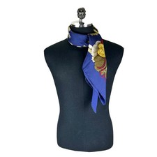 Hermes Tahitian Scarf Cobalt Blue 90 64605709