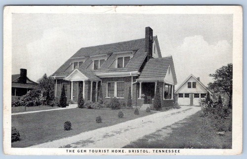 1930-40er JAHRE JUWEL TOURISTENHEIM BRISTOL TENNESSEE TN A FEDERAL HIWAY HOME POSTKARTE #2 - Bild 1 von 2