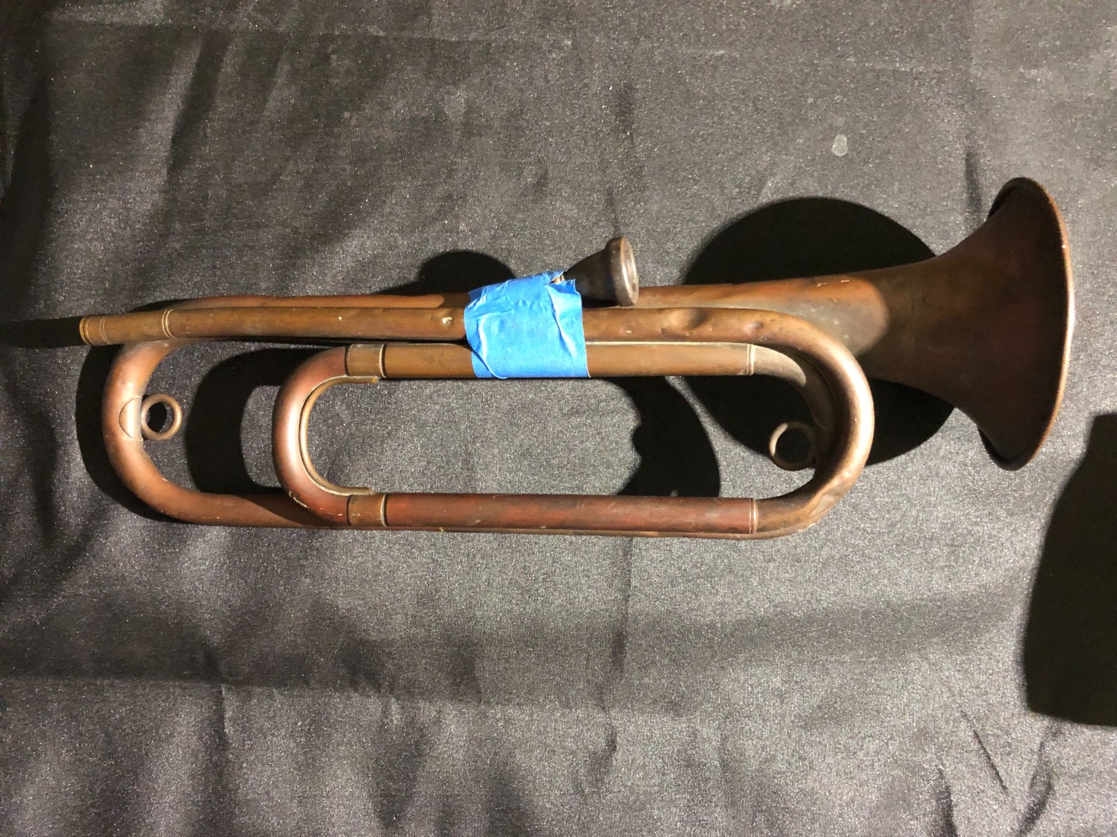 U.S.M.C BUGLE BROUGHT BACK FROM CAMBODIA VIETNAM WAR LOT OF PROVENANCE MUST READ