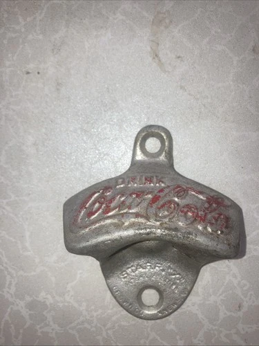 Vintage Coca-Cola STARR X Wall Mount Bottle Cap Opener Brown Co USA Made Coke