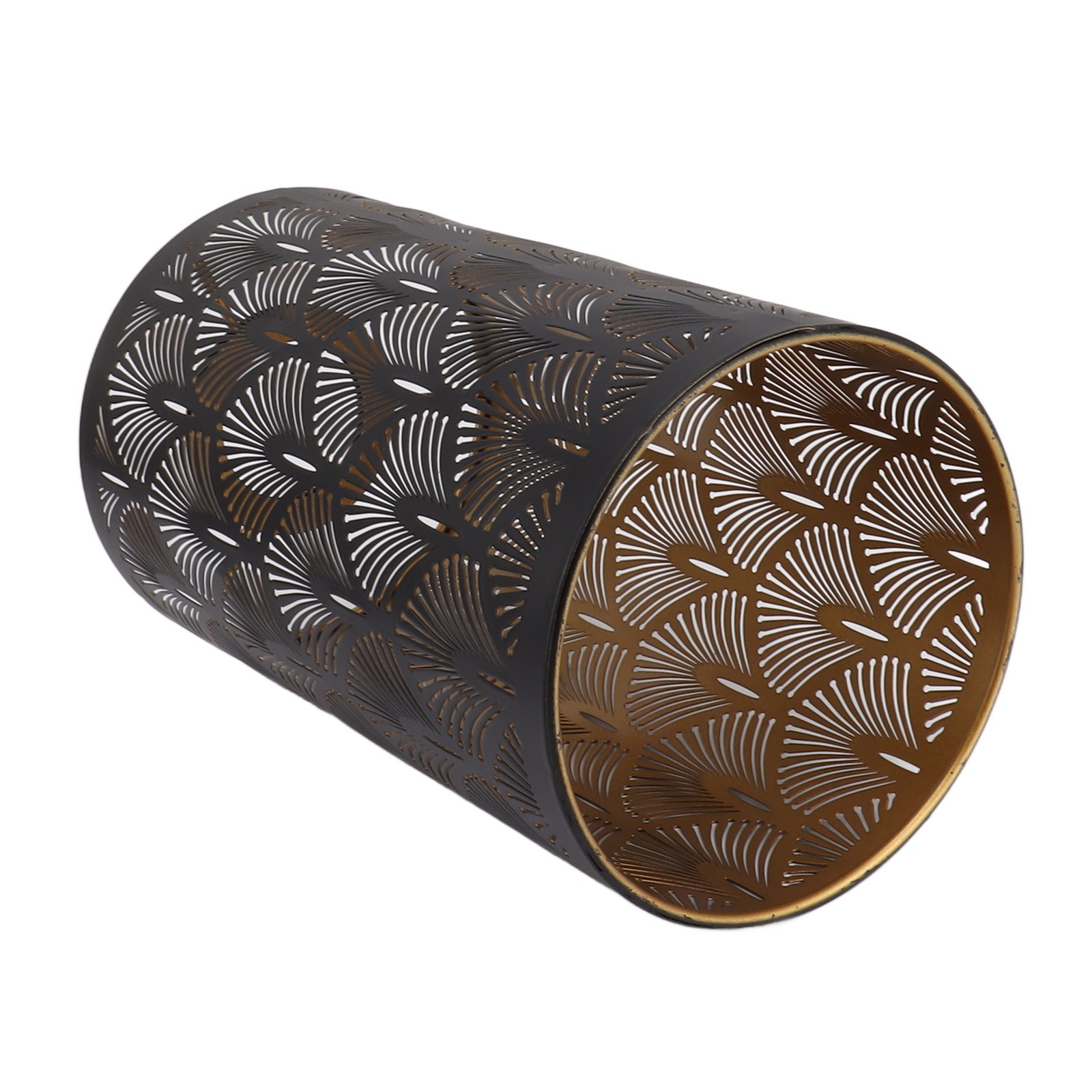 Modern Lampshade Metal Cylindrical Hollow Out E27 E26 Lamp Shade For Bedroom