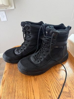BOGS Black Leather Men's Hiking/Work Boots Lace Up Slip Resistant Size 15