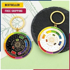 Color Wheel Keyring for Painters, Interactive Keychain, Art Keychains, Gifts