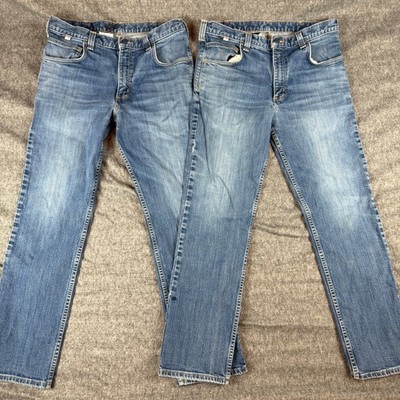 2 Pairs Carhartt FR Jeans Mens 34x32 Flame Resistant Denim 2112 105069-MDO CAT2