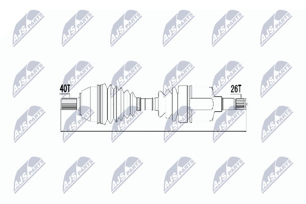 Antriebswelle Nty NPW-FR-050 FüR Galaxy Max Mondeo Ford 4 Turnier BA7 2 WA6 Tdci-image