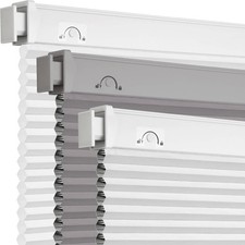 No Tools No Drill Cordless Cellular Shades,34" W x 36" H,Blackout Honeycomb