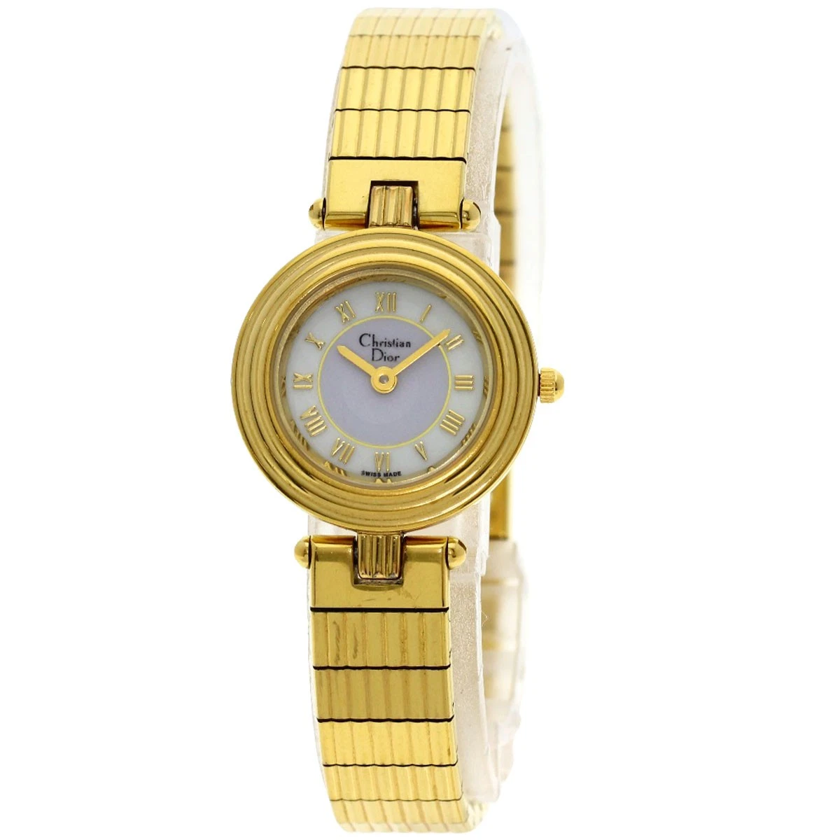 Montre femme Christian Dior 3051 cadran rond doré occasion qualité B