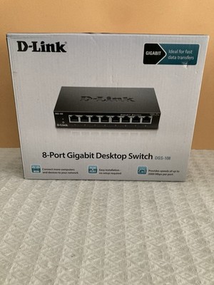 D-LINK - Switch 8 Port Gigabit Desktop D-LINK DGS-108