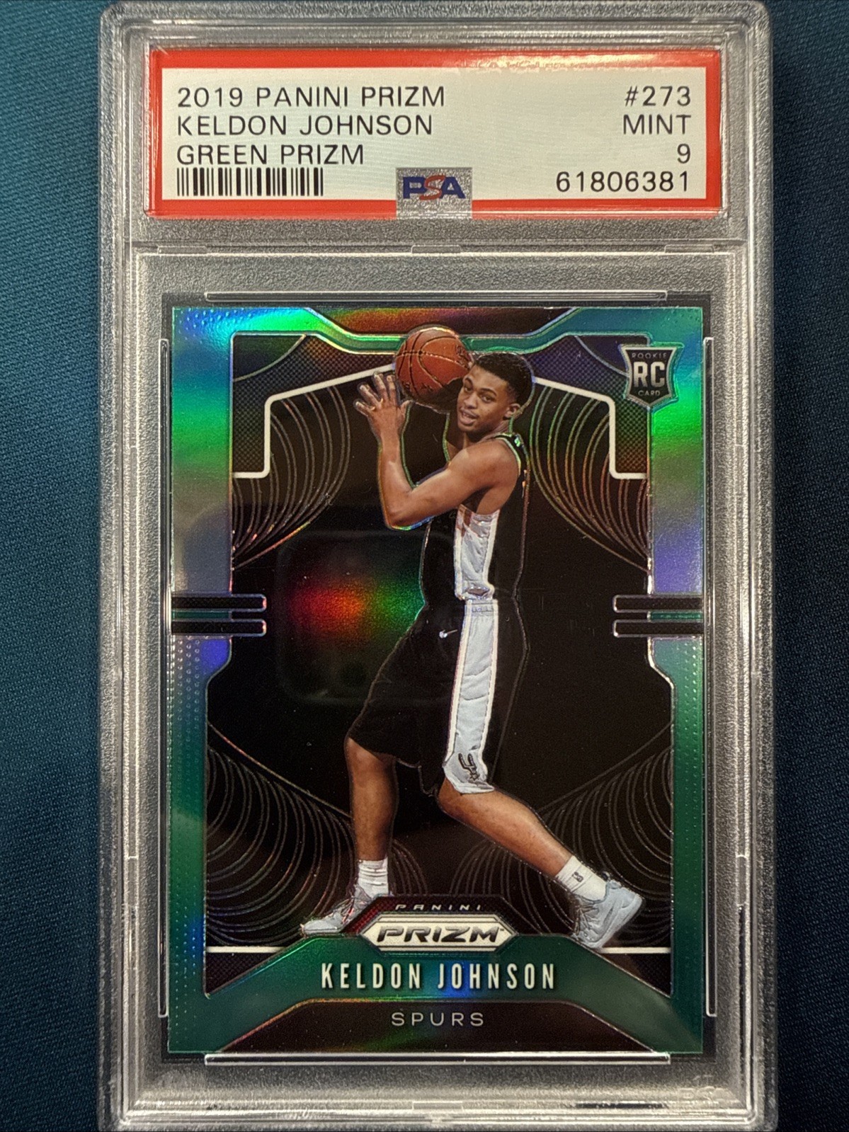 2019-20 Panini Prizm - Rookie Keldon Johnson #273 Green Prizm (RC)