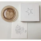 New ListingFenton Glass Three Little Kittens Cup Plate Ginger Amber Kaleidoscope Boxed