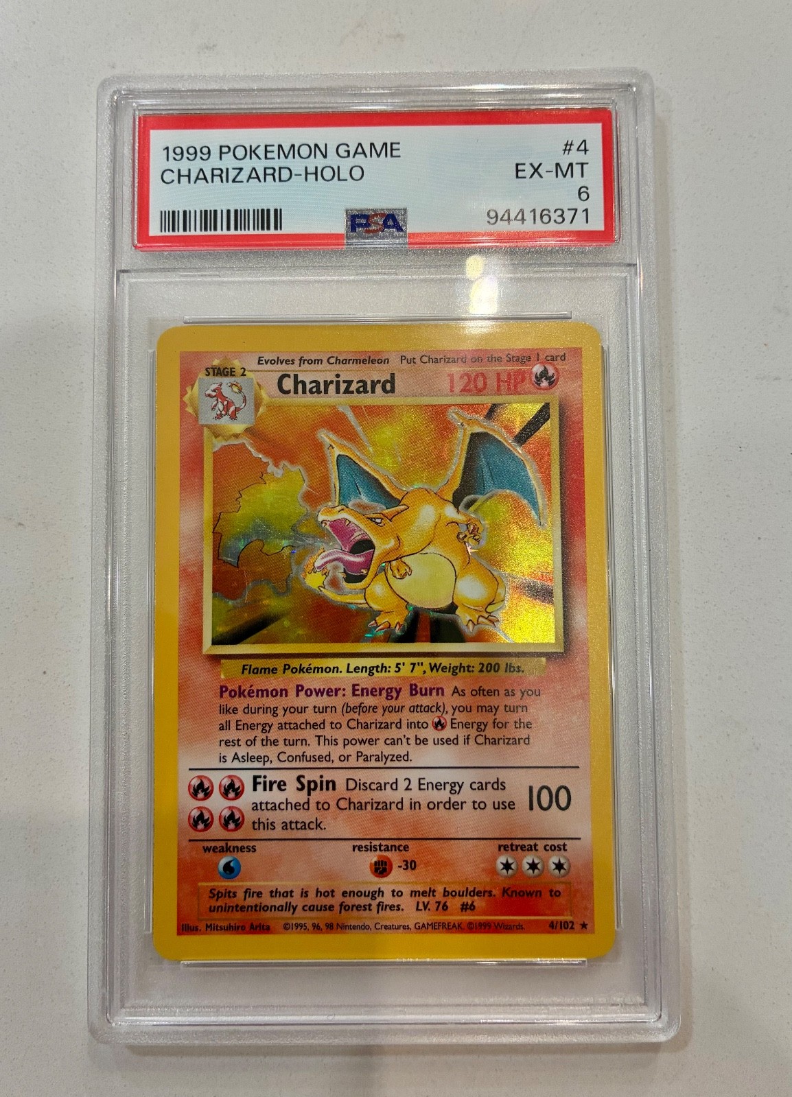 Charizard 4/102 Base Set Holo