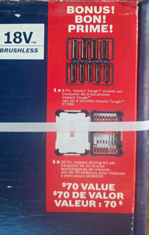 Bosch GDX18V-1800B12 18V Two-In-One 1/4 In. and 1/2 In. Bit/Socket Impact Driver - Image 2 of 4