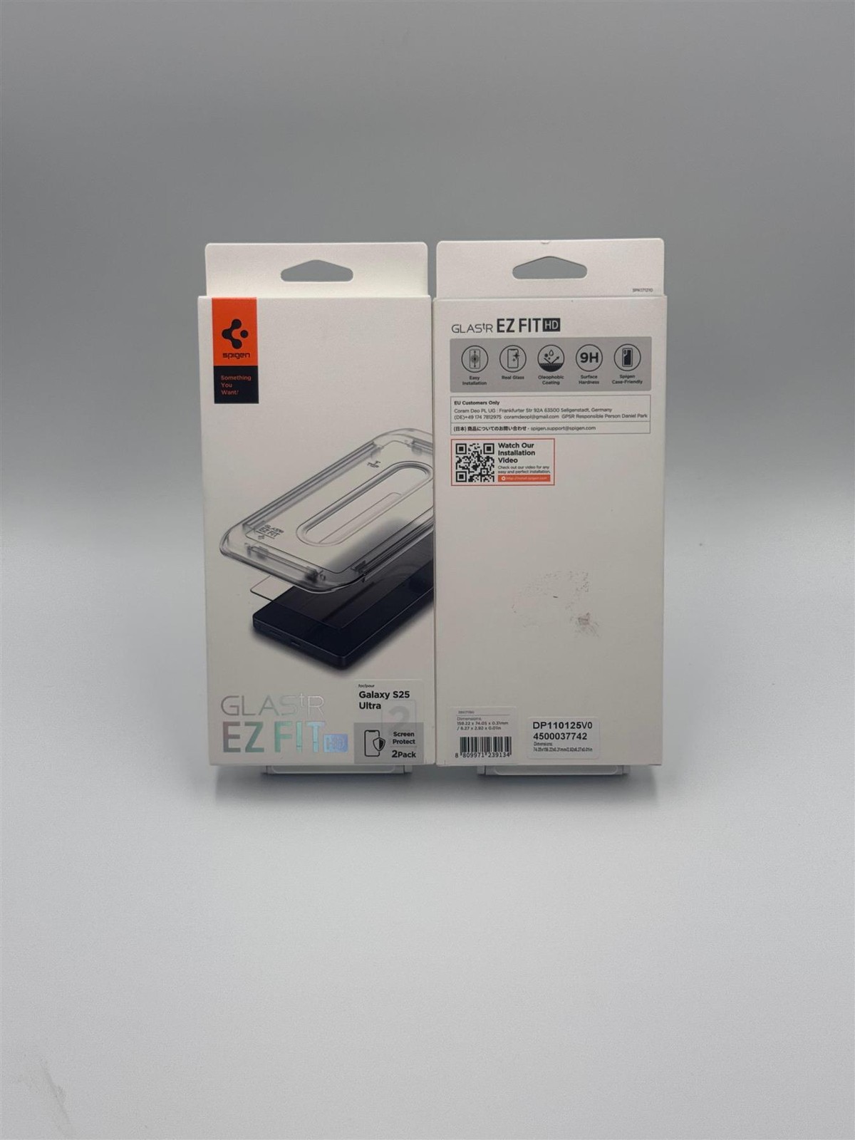 Spigen Glastr EZ Fit HD Screen Protector 2 Pack for Samsung Galaxy S25 Ultra