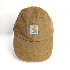 Carhartt Kids Canvas Baseball Hat Brown Adjustable Strapback Cap Youth Unisex