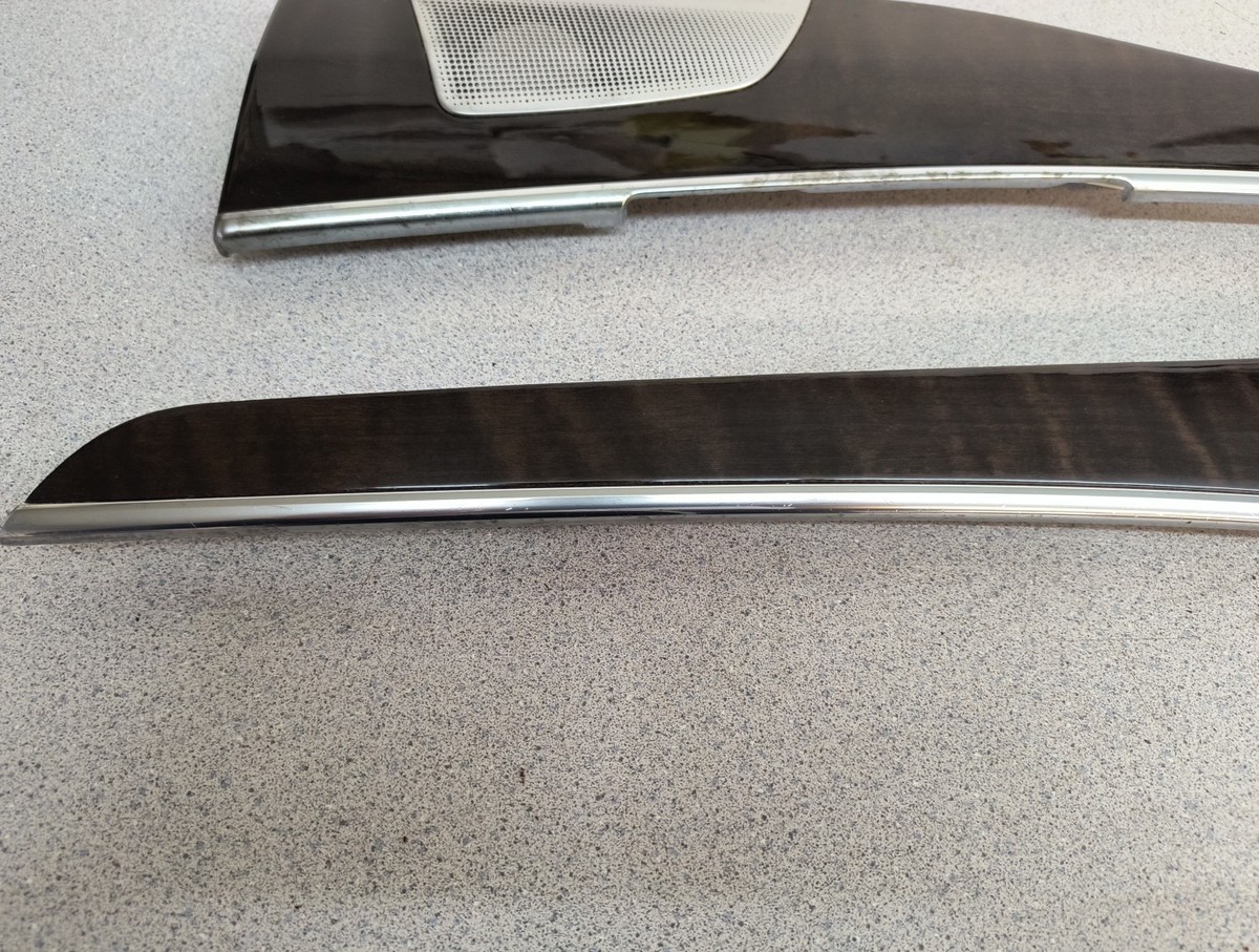 16-23 Volvo XC90 Left Front Right Rear Door Trim Birch Wood Bowers