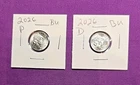 2026 P & D Emerging Liberty Dimes "BU"  In Coin Flips! **FREE SHIPPING**#wj540