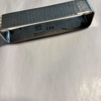 VTG Lebolt Sterling Arts and Crafts Napkin Holder Hand Made "H" MONO 9