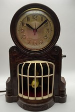 Mastercrafters Model 335 Swinging Bird Animated Mantle Clock