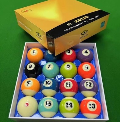 CYCLOP サイクロップ トーナメントTVボール Cyclop Zeus Pool Balls Tournament TV Pro 2-1/4 Inch Complete Set
