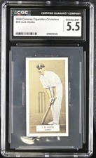 JACK HOBBS HOF 1934 CARRERAS CRICKETERS #49 CGC 5.5 EX +  Cricket Card