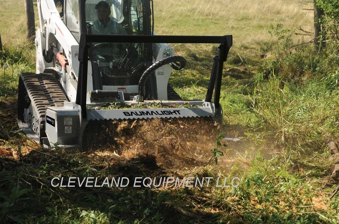 NEW 72" BAUMALIGHT MS572 SKID STEER FORESTRY DRUM MULCHER 30-44 GPM ...