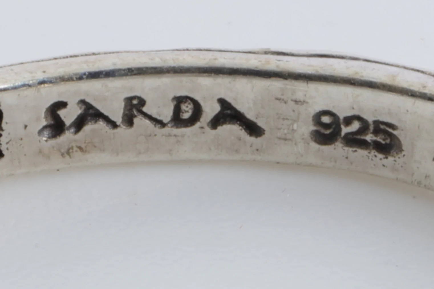 Sarda 925 Silver Hammered Stackable Ring Set of 3… - image 3