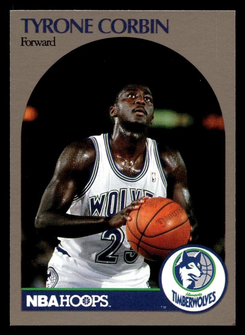 1991 Hoops 100 Superstars Tyrone Corbin #59 Minnesota Timberwolves