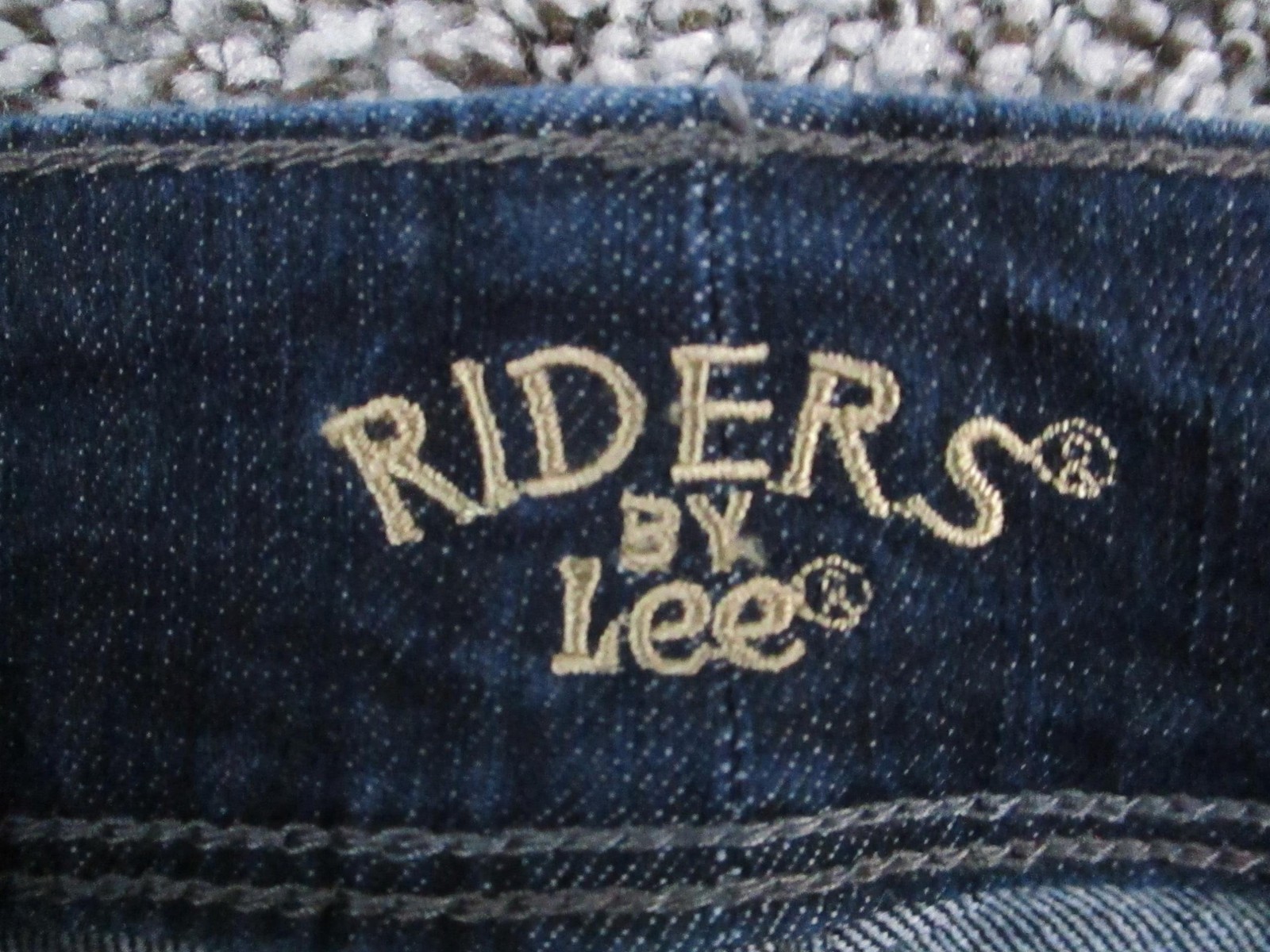 Riders By Lee Jeans Womens 22W Blue Dark Wash High Rise Bootcut Stretch 42x27 thumbnail 4