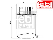 FILTRO CARBURANTE 172172 FEBI BILSTEIN I