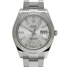 ROLEX Datejust Ii 116334 Silber Gehäusegröße 41×41mm Herrenuhr gebraucht #21325