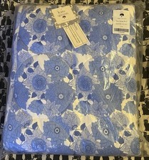 Kate Quinn Organic Blue Vintage Floral Daisy Stroller Crib Quilt FREE SHIPPING