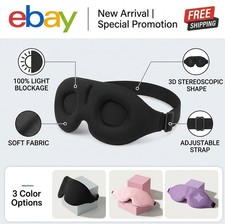 3D Sleeping Mask Soft and comfortable eye mask, suitable for both men and women