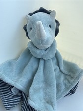 Carter's Blue Triceratops Lovey Dinosaur Security Baby Blanket