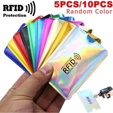 10x RFID Blocking Sleeves Credit Card Protector Holders Theft Protection Secure
