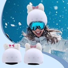 Ski Helmet Cover Snowboard Helmet Cover Knitted Warm Cartoon Novelty Practical
