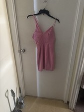 Hello Molly Women's Pink Party Mini Dress Size 2 Asymmetrical Strap New W/ Tags