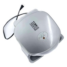 George Forman Grill Lean Mean Machine Drip Tray Scrapper Silver Gray Electric