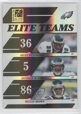 2006 Donruss Elite Teams Black Donovan McNabb Brian Westbrook Reggie Brown 0a1