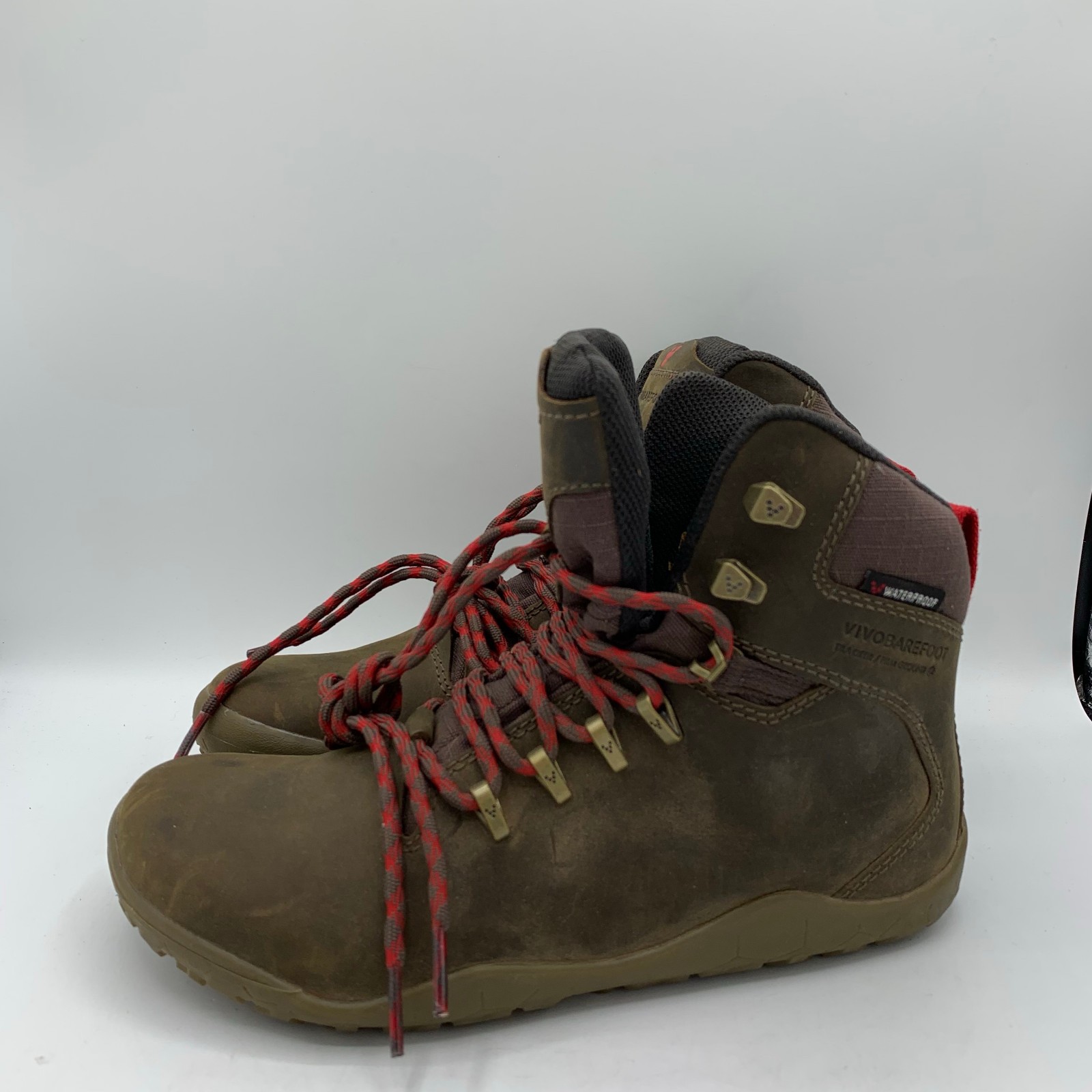 VivoBarefoot Tracker II FG Boots Womens Size 7 Brown Hiking Waterproof 38