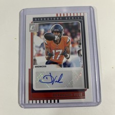 Panini 2025 Donruss Signature Series Devaughn Vele Broncos Autograph #SS-DVE