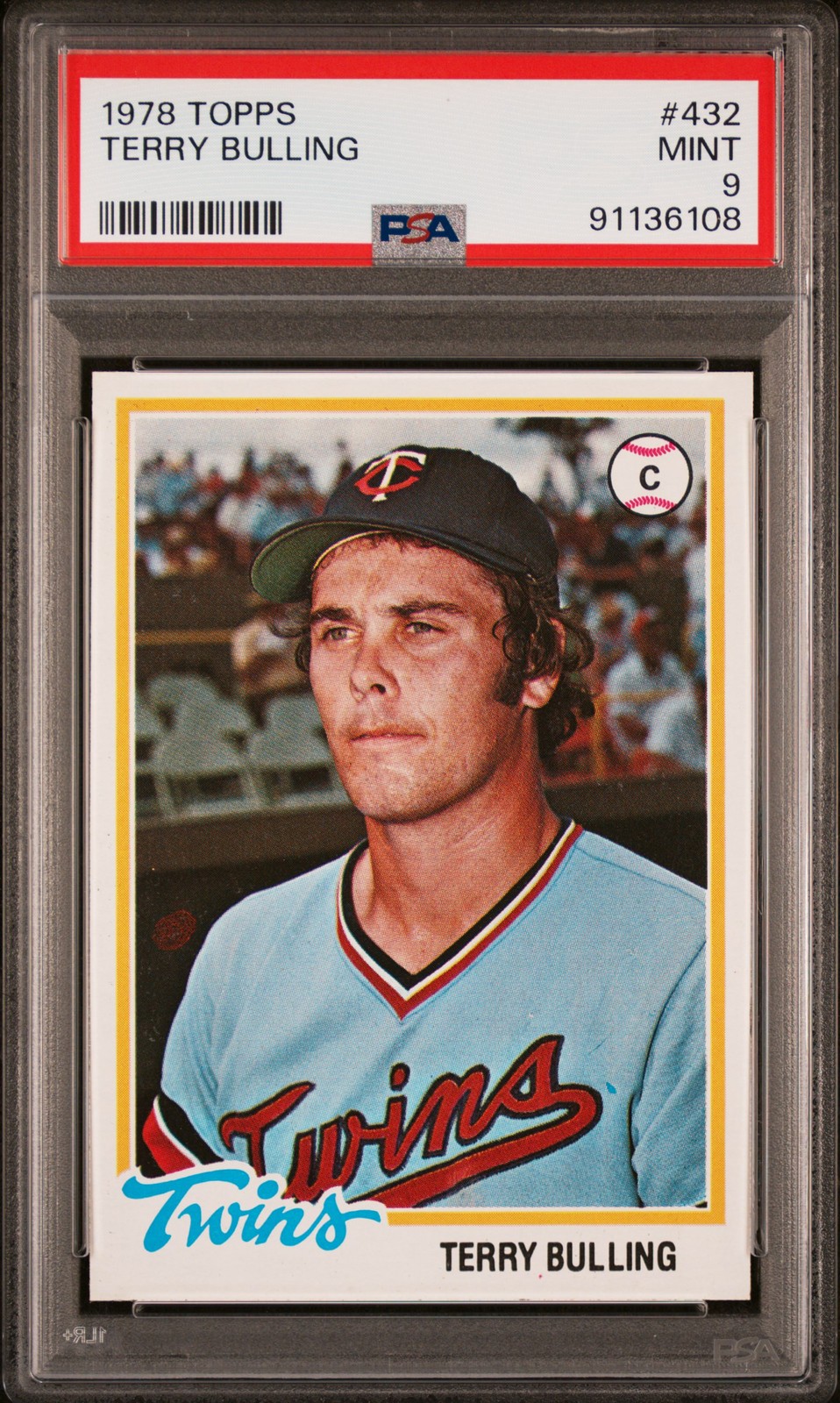 1978 TOPPS #432 TERRY BULLING PSA 9