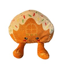 Dan Dee Walmart holiday Time Christmas Sparkly Gingerbread House Plush 6.5"