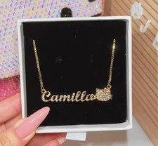 Custom Bling Hello Kitty Name Necklace: Personalized Diamond Kitty Jewelry