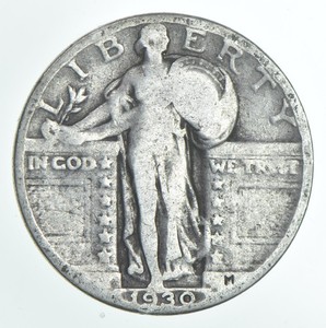1930 (P) Standing Liberty Quarter AC Average Circ (1 coin) *8783
