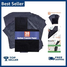 Carbon Paper for Tracing Graphite Transfer-Paper -  30 Pcs Black Graphite