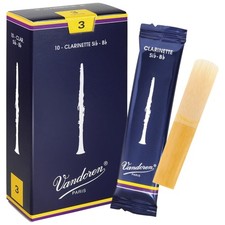High-Performance Clarinet Reeds - Strength 3, 10 Pack