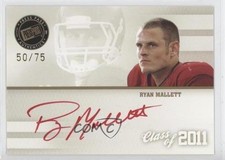 2011 Press Pass Class of 2011 Auto Red Ink 50/75 Ryan Mallett #C11-RM Auto 0b4
