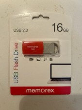 Memorex 16GB USB 2.0 Flash Drive Red Brand New Sealed
