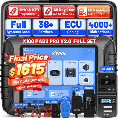 X100 PAD3 PRO KC501 KS-1 SK1 M822 Key Programmer Full Set Diagnostic Scan Tool